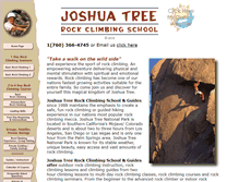 Tablet Screenshot of joshuatreerockclimbing.com